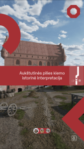 Lietuvos nacionalinis muziejus ant Gedimino kalno virtualiosios realybės integracija