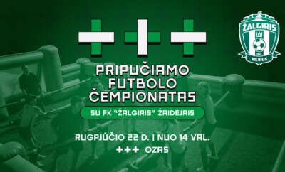 pripučiamo futbolo čempionatas Vilniuje